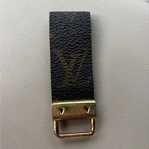 Keychain with authentic leather